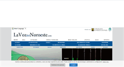 Desktop Screenshot of lavozdelnoroeste.com